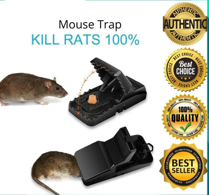 Heavy-Duty Black Mouse Trap🐭💥 – Safe, Reusable & Powerful Grip Solution